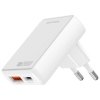 4smarts Ładowarka sieciowa FlatPlug Duos 20W USB-C + USB-A Biała